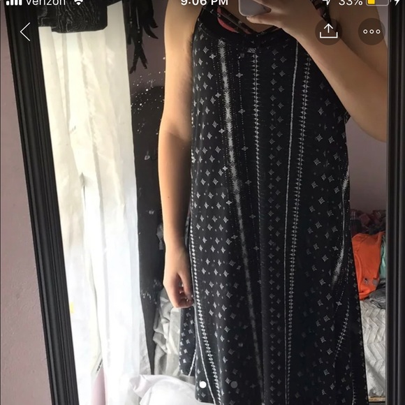 Shift dress with a caged neck - Picture 1 of 3